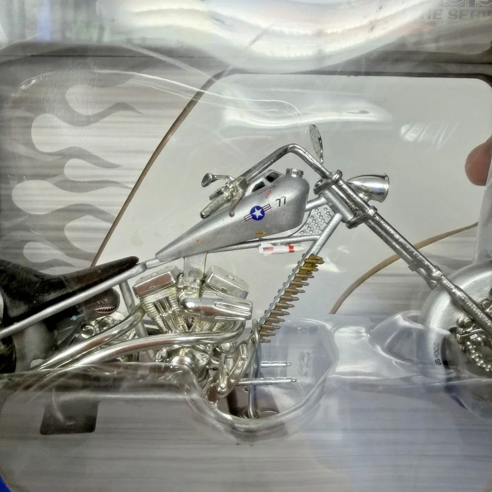 2004 Orange County Choppers Diecast 1:18 American Chopper Chrome Jet Bike Read